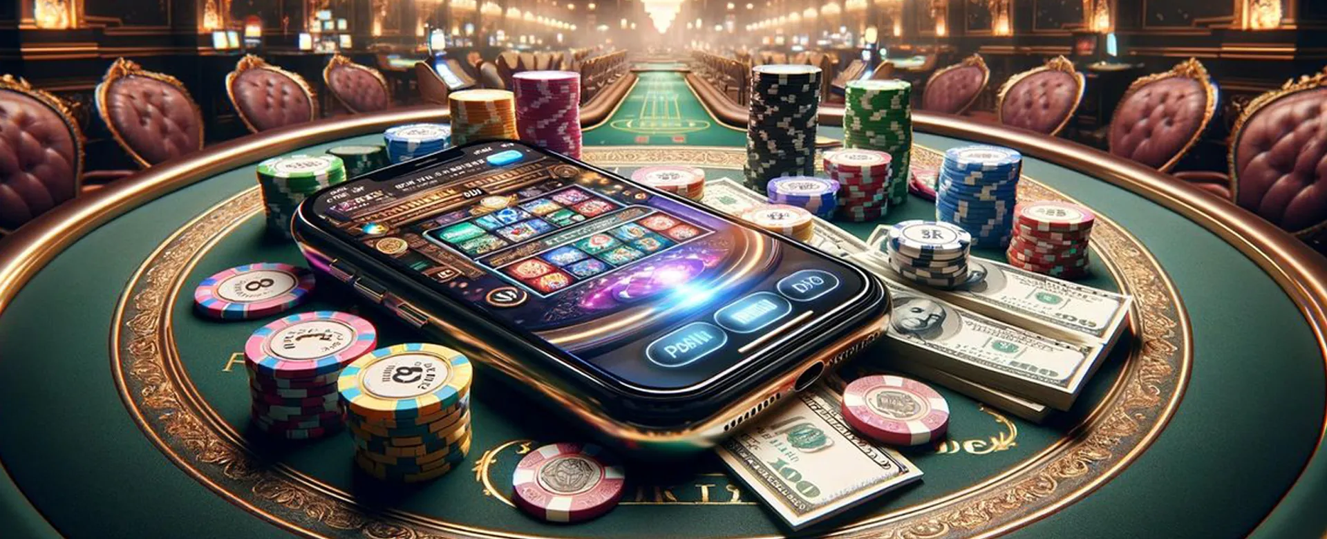 PHTAYA Casino M SG777 AI Login Background